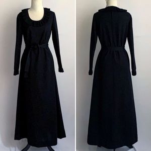 SOLD! VINTAGE Sebastian Black Maxi Dress
